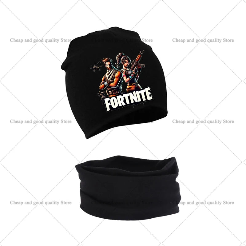 FORTNITED – Conforto e Proteção Para os Pequenos em Dias Frios Conjunto de Gorro e Cachecol em Algodão | 0 a 3 anosXmas