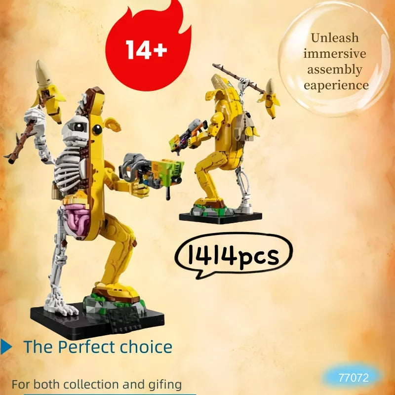 🍌 Banana Brick Set – 1414 Peças | Novo 2024 🍌