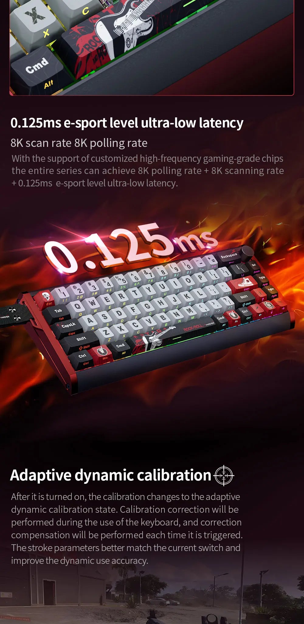 ⌨️ Skyloong GK61/GK68 HE – Teclado Mecânico Magnético Low Profile 8KHz RGB