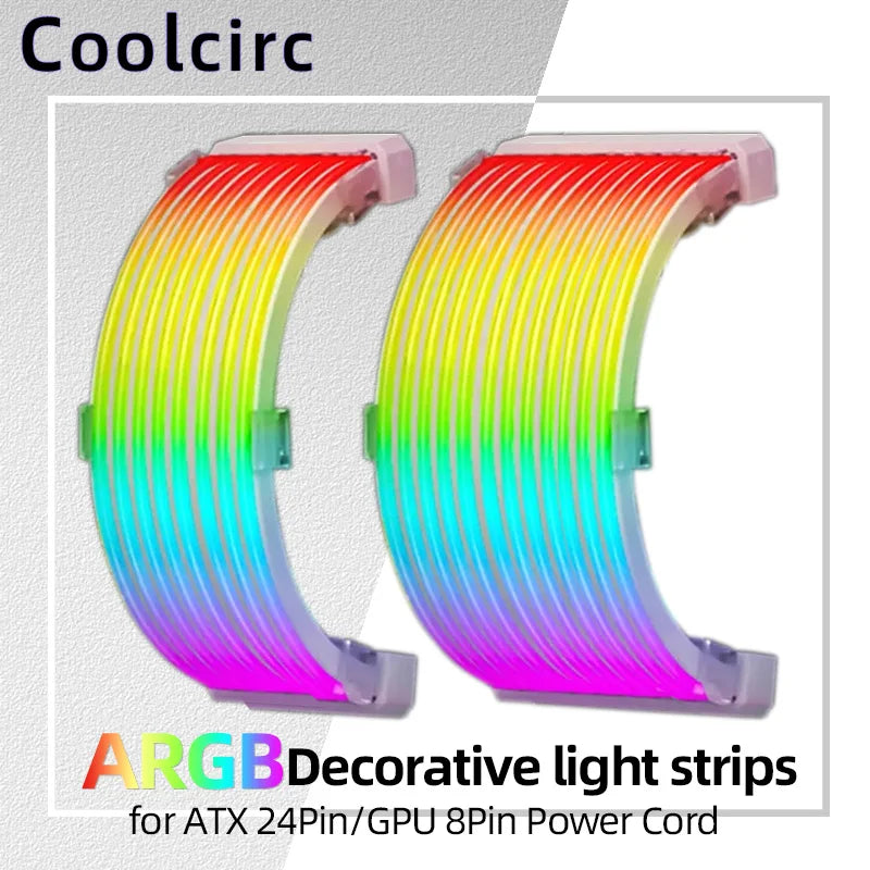 Cabo de Extensão de Energia com Iluminação A-RGB TEUCER 5V 3Pin