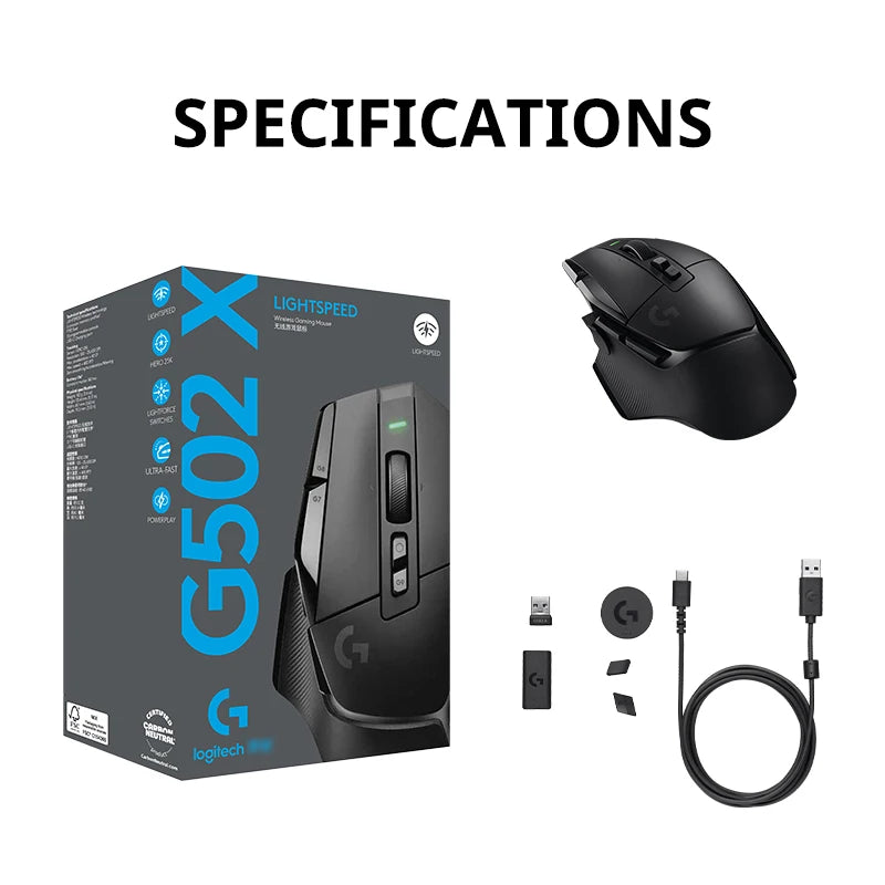🖱️ Mouse Gamer Logitech G502 X PLUS Wireless