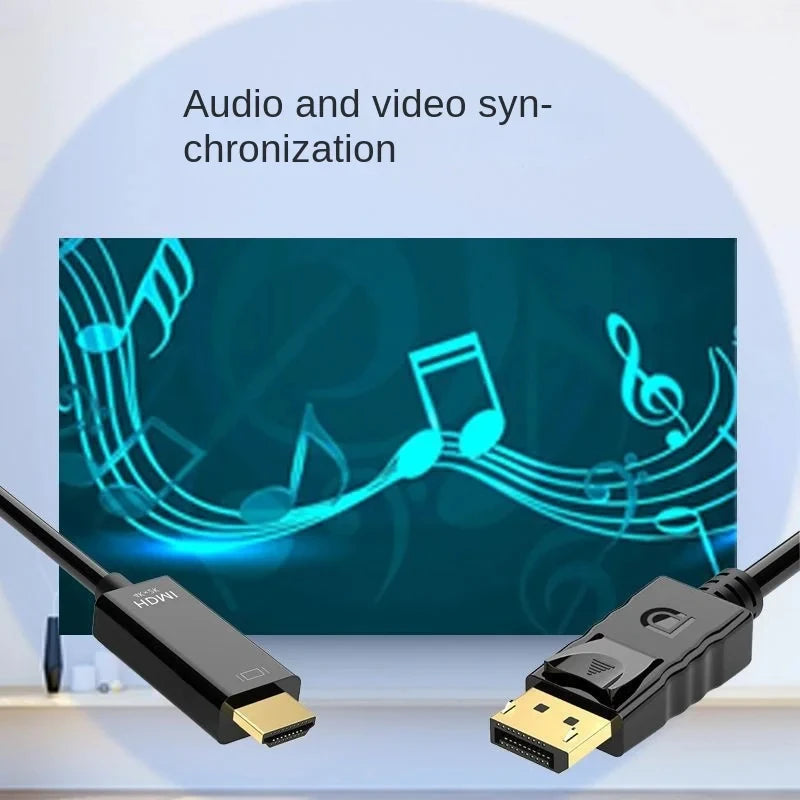 CABO DISPLAYPORT PARA HDMI 4K – IMAGEM ULTRA HD SEM TRAVAMENTOS!