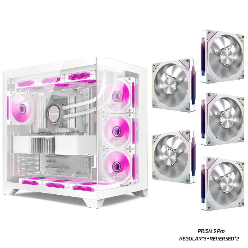 Power Train Dreamland PRO – Gabinete Gamer ATX com Vidro Duplo e Refrigeração Líquida