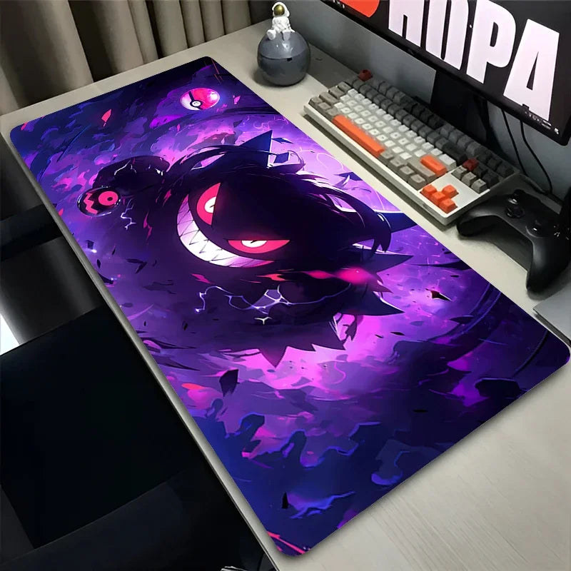 Gaming Mouse Pad Deskmat Anime P-Pokemon Gengar XXL – Tapete Gamer Grande para Mesa
