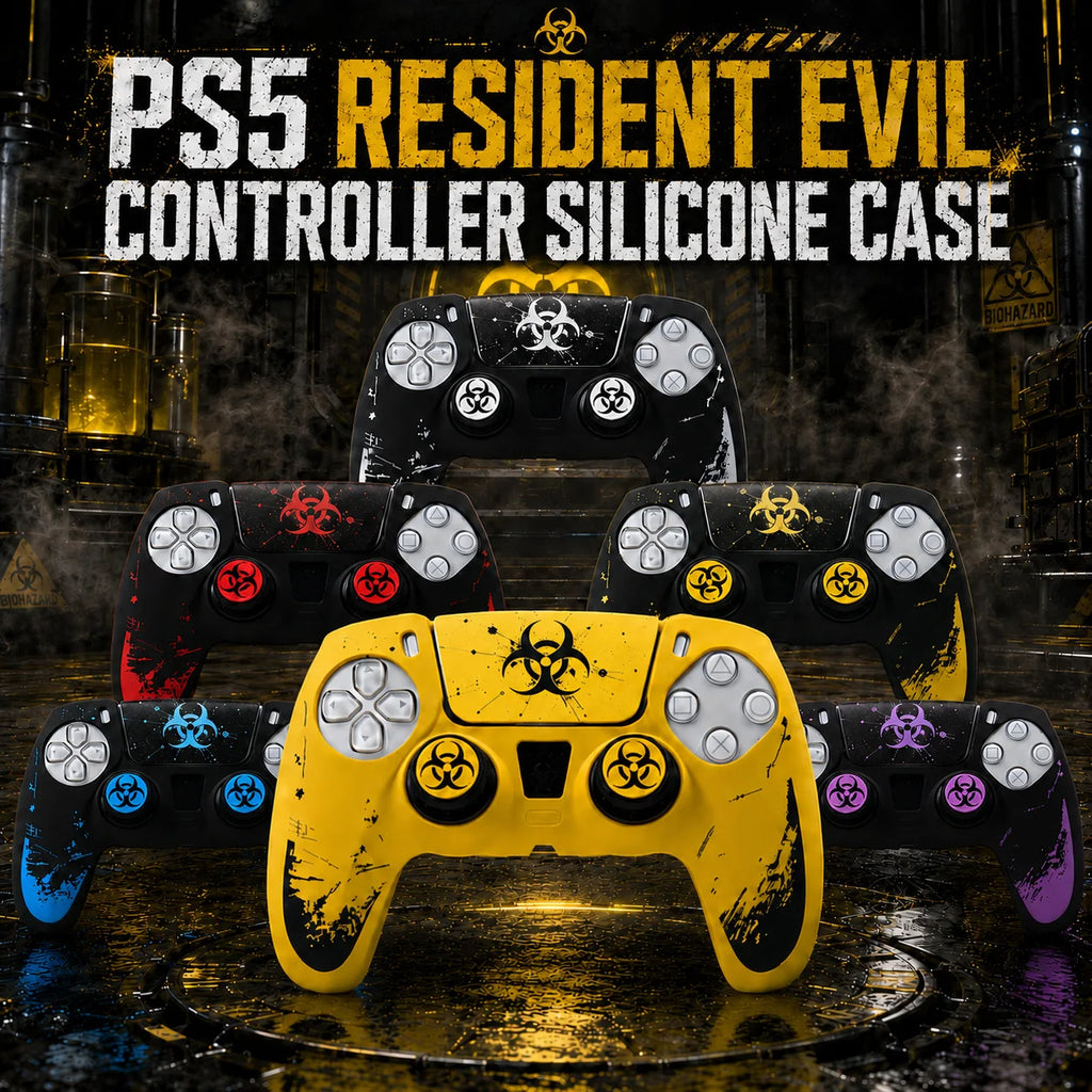 Capa de Silicone para Comando PS5 + Thumb Grips