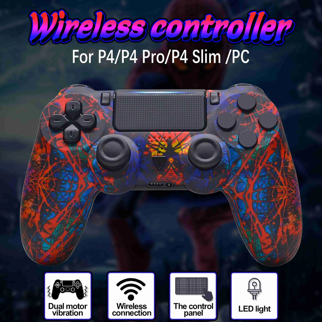 🎮 Controle Compatível PS4 / Pro / Slim / PC – Vermelho Impacto 🔴