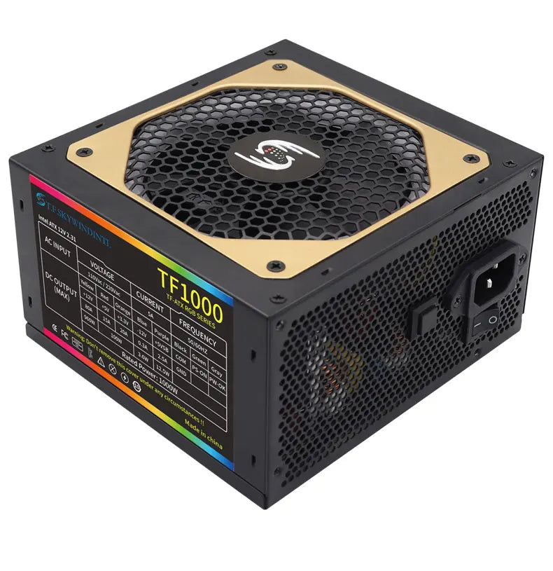 ⚡💻 Fonte de Alimentação T.F.SKYWINDINTL TF1000 – 1000W Full Modular 80 Plus Gold 💻⚡