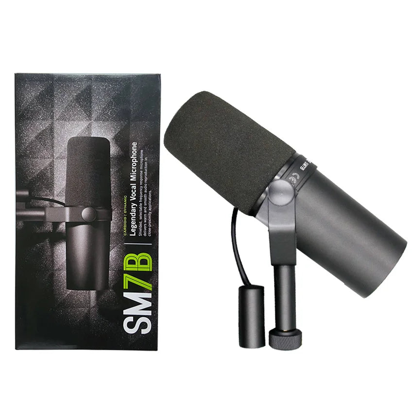 Microfone Dinâmico Cardioide SM7B – Performance, Clareza e Presença