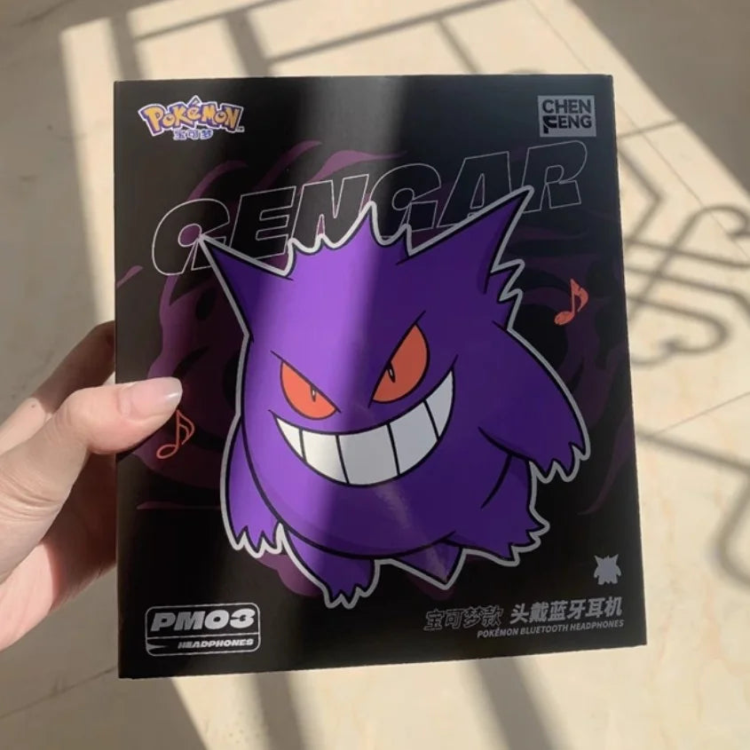 🎧👻 Pokémon Gengar Bluetooth Headset – Estilo, Som e Poder Fantasma!
