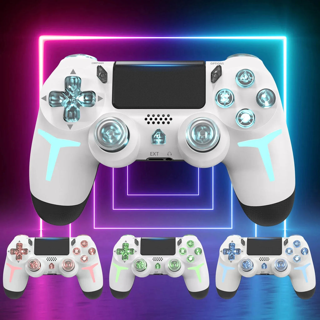 🎮 GAMINJA P412 — Wireless RGB Controller for PS4 / PS3 / PC 🎮