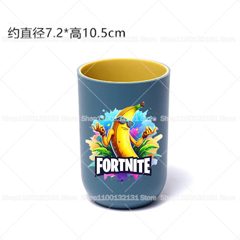 🧃 Copo Infantil Fortnite – Copo de Escovação e Enxágue Estilo Cartoon