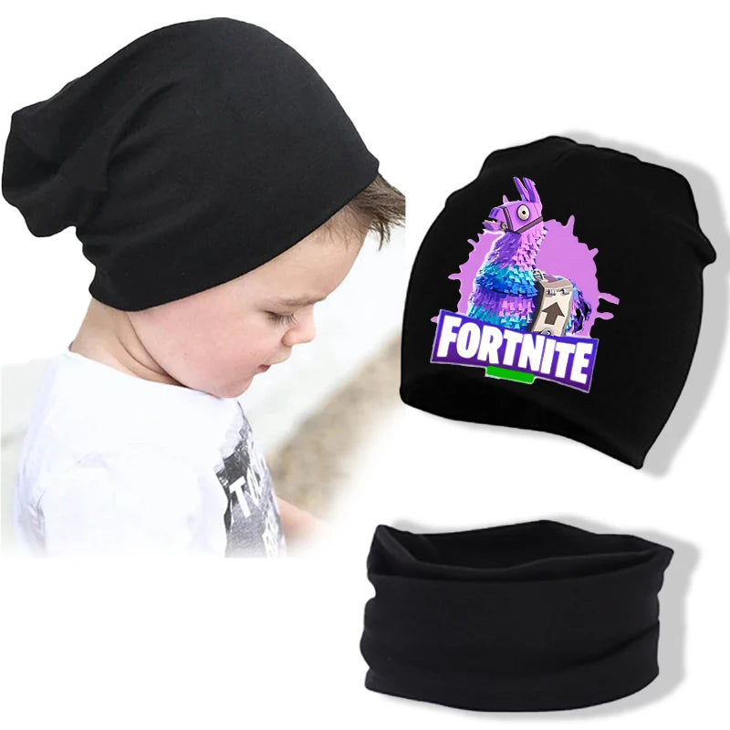 FORTNITED – Conforto e Proteção Para os Pequenos em Dias Frios Conjunto de Gorro e Cachecol em Algodão | 0 a 3 anosXmas