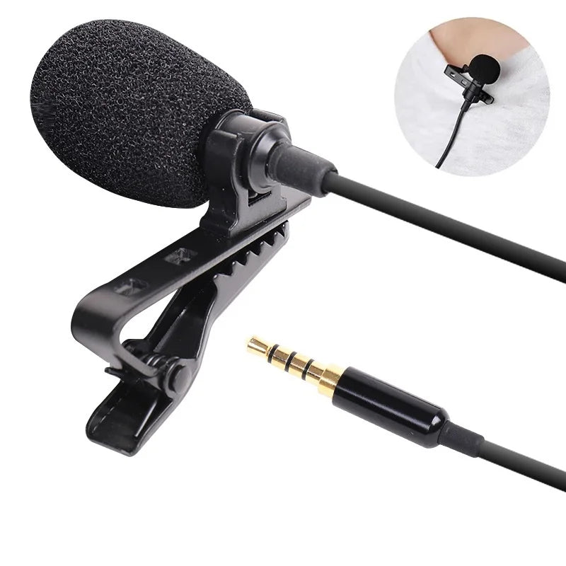Mini Microfone Lavalier Condensador