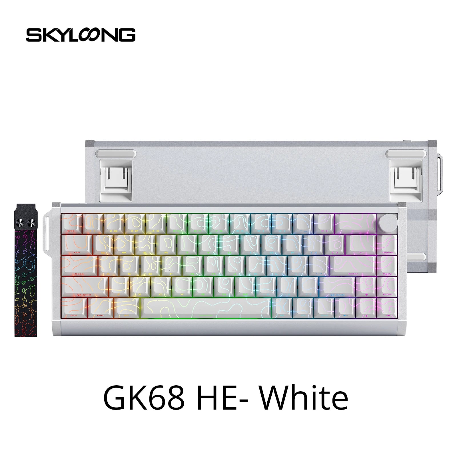 ⌨️ Skyloong GK61/GK68 HE – Teclado Mecânico Magnético Low Profile 8KHz RGB