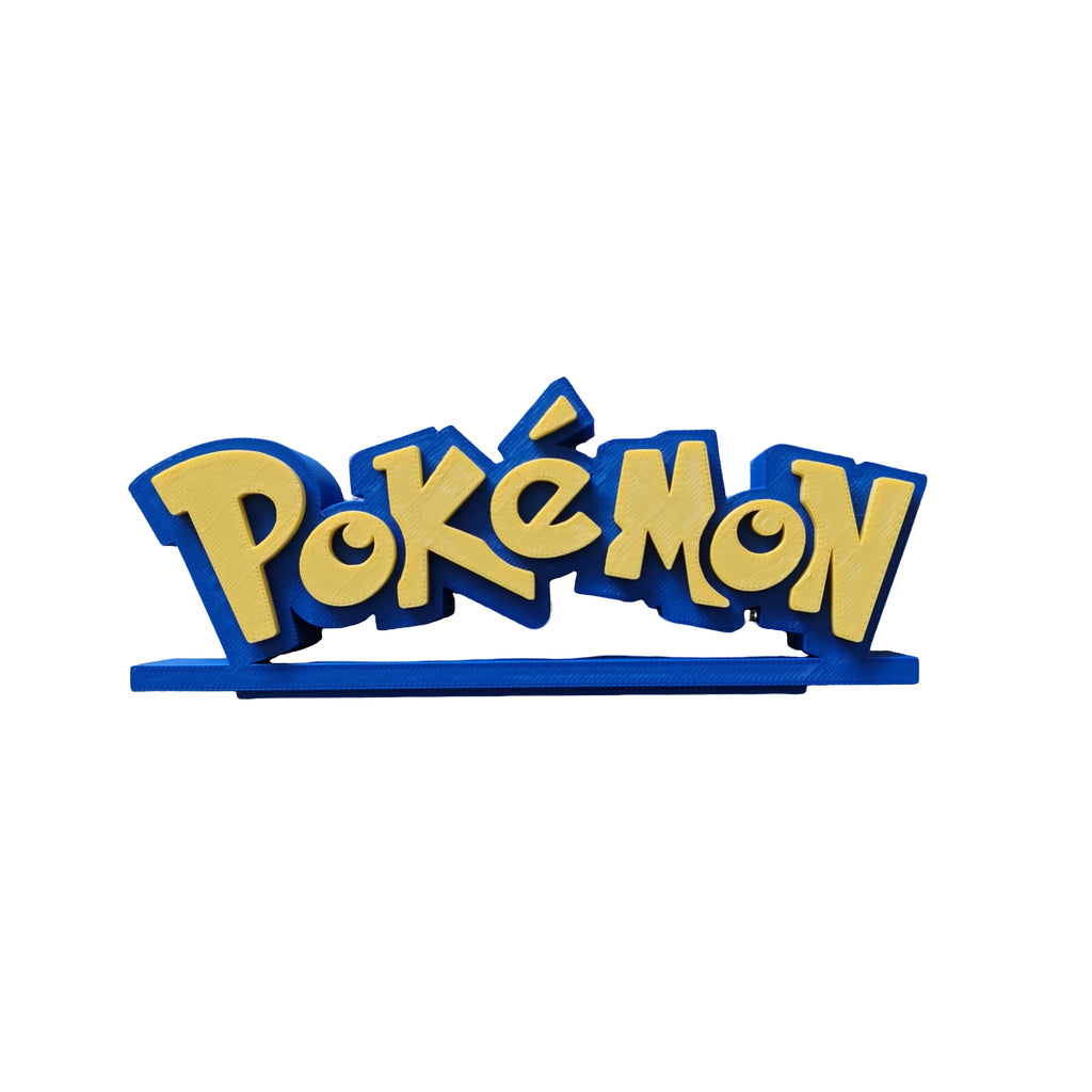 Pokémon 3D Logo – Decore Seu Espaço com Estilo Anime