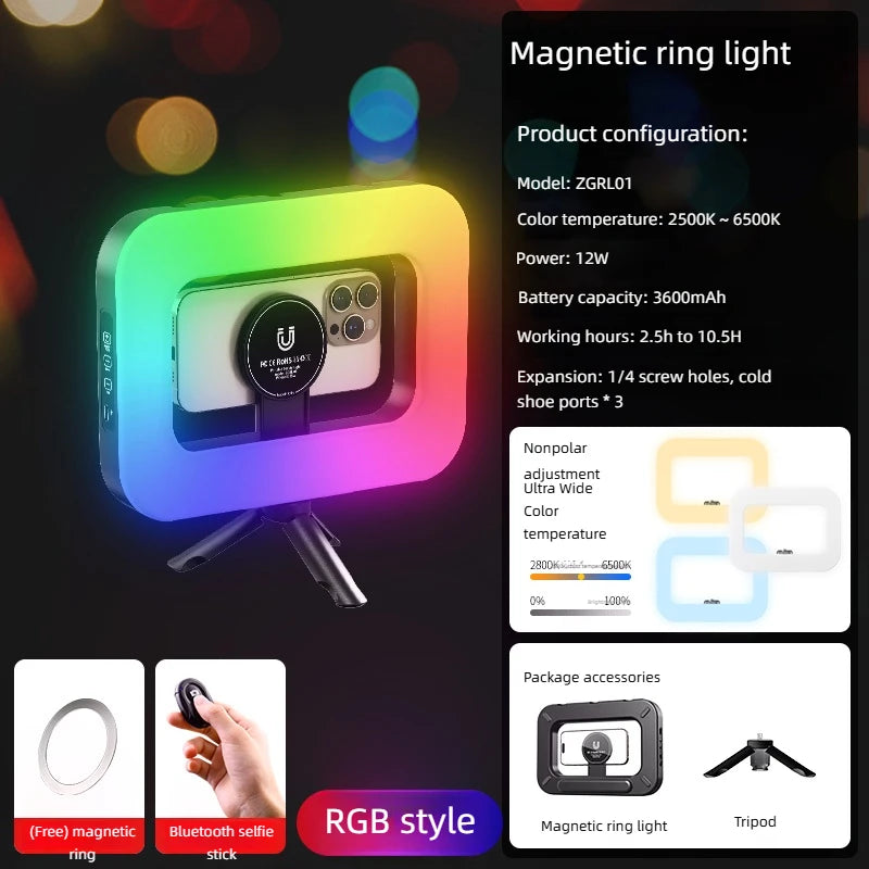 RGB Magnetic Ring Light ZUIDID