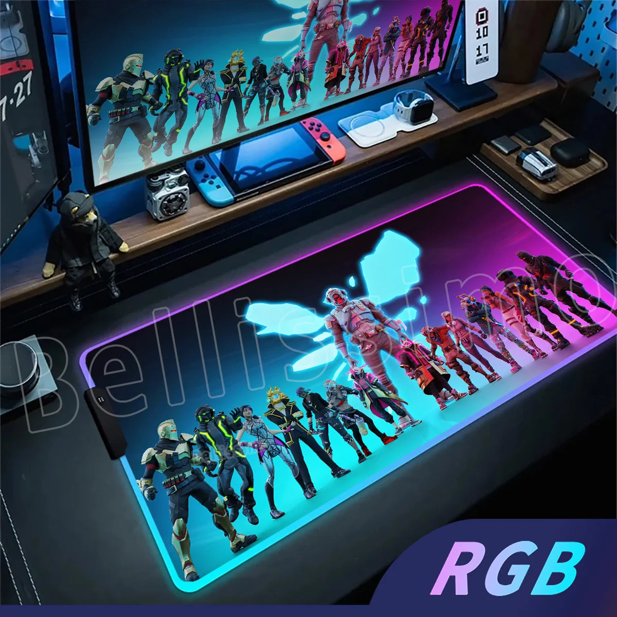 🎮 Mouse Pad Gamer RGB Fortnite — Alta Definição e Desempenho Profissional!