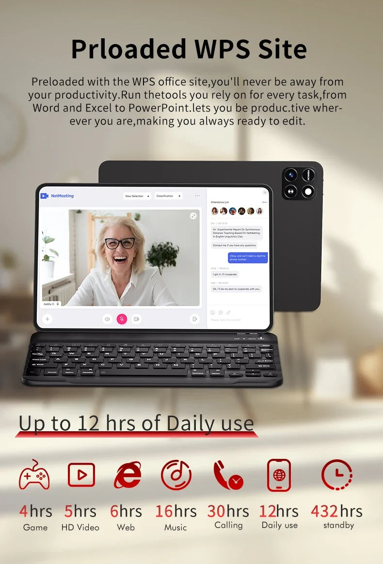 Pad 7 Pro Ultra (Edição Global 2026) – 22GB RAM + até 2TB | 5G | Android 14