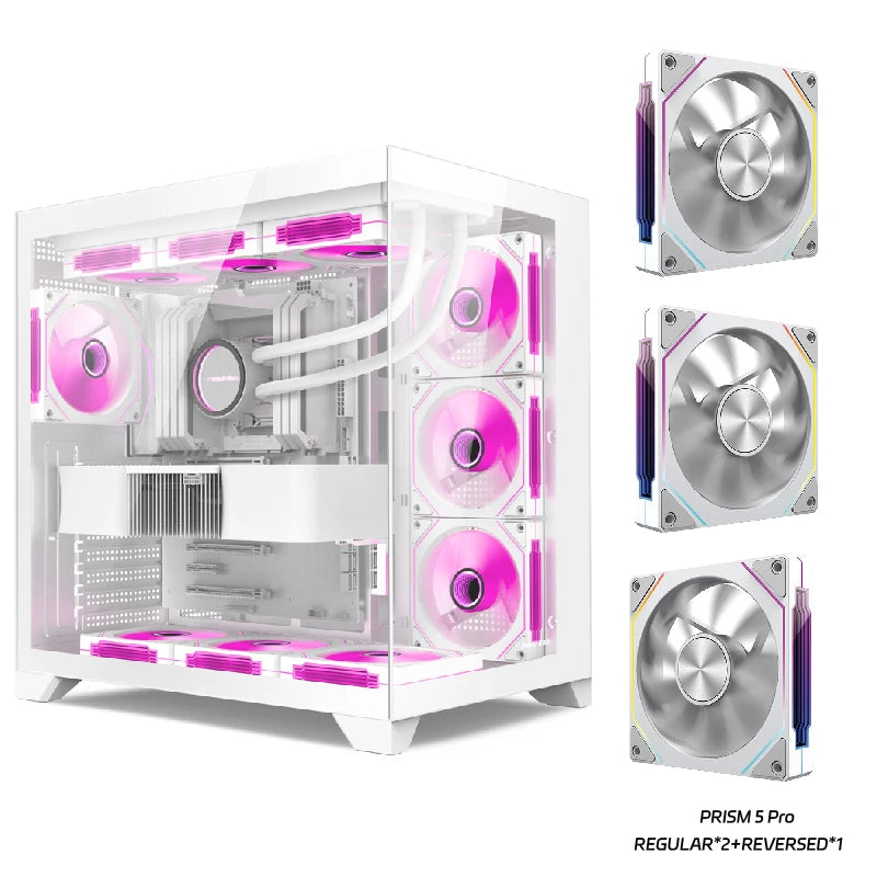Power Train Dreamland PRO – Gabinete Gamer ATX com Vidro Duplo e Refrigeração Líquida