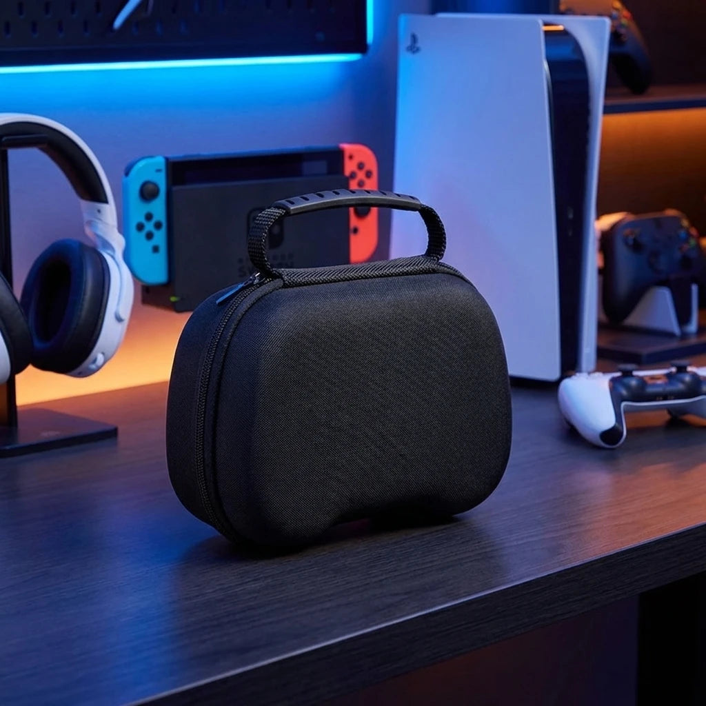 🛡️ Bolsa Universal Rígida para Comandos PS5, PS4, Xbox e Switch