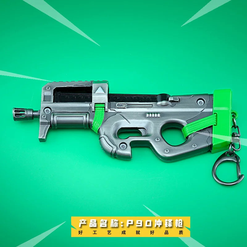 🔑🎮 Chaveiro Fortnite – Modelo Submachine P90 | Anime & Cartoon