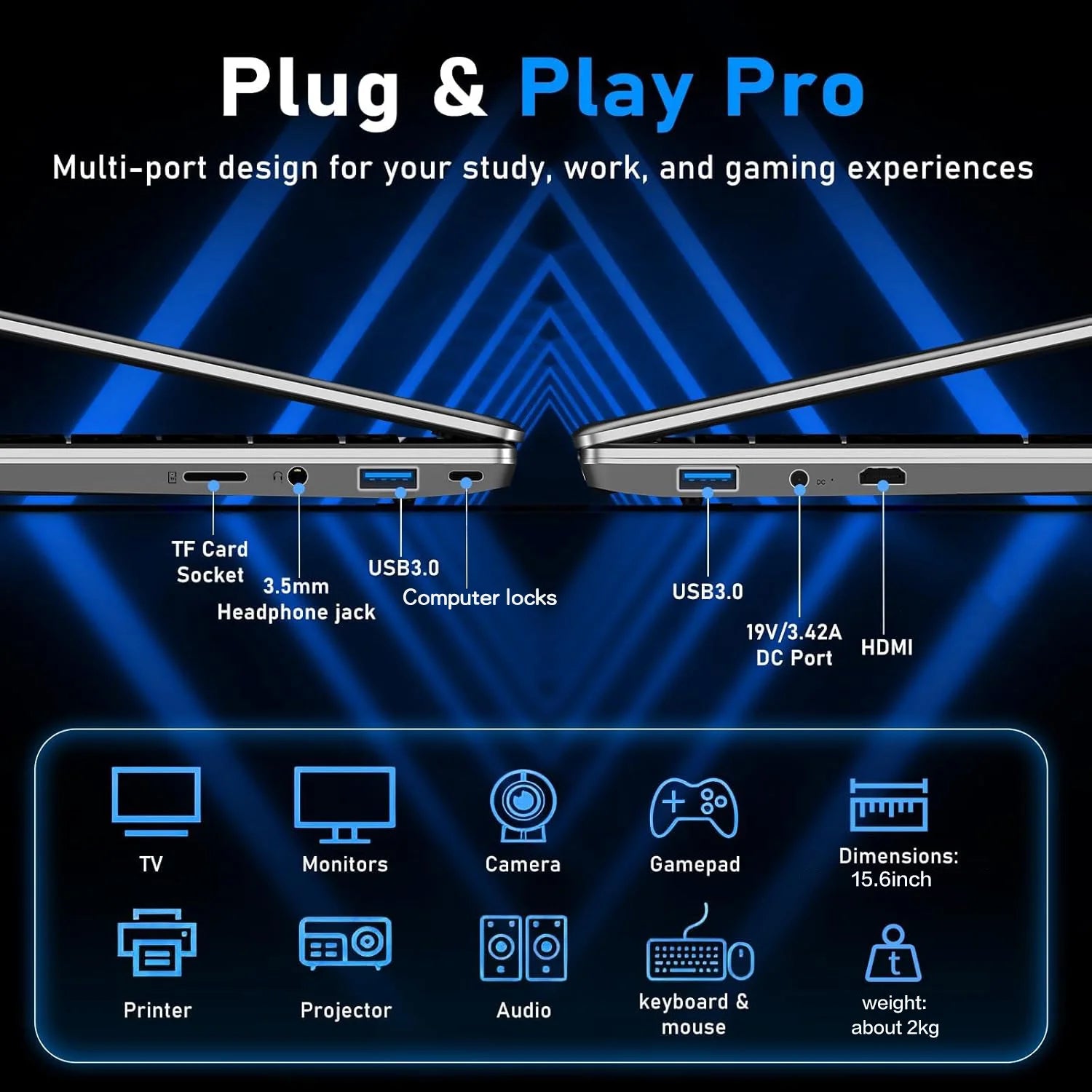 ACEKAMAS 15.6” com Intel Core i9