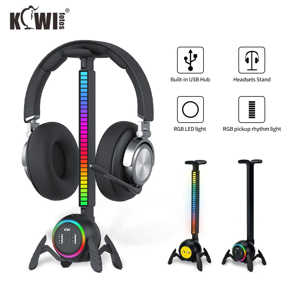 🎧🕷️ Suporte para Headset Spider RGB – Transforme sua Mesa Gamer em um Show de Luzes! 🕷️🎧