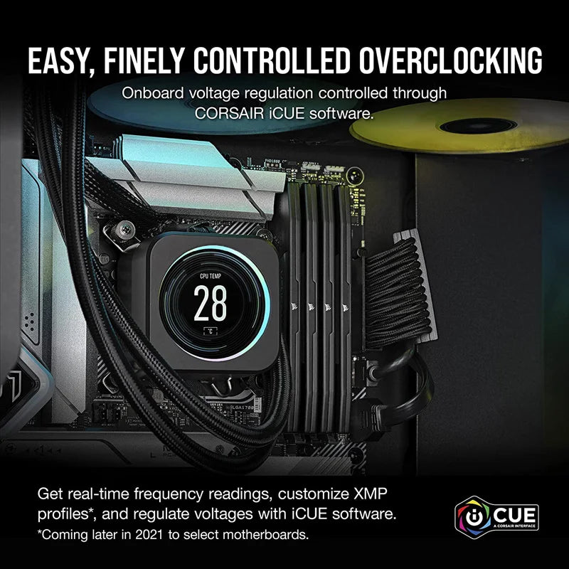Memória CORSAIR DDR5 VENGEANCE – 16GB e 32GB para Desktop, Frequências de 5200MHz a 6400MHz