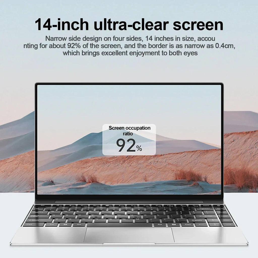 Notebook Ultra Slim 14.1” FHD – 16GB RAM + 2TB SSD | Windows 11 Pro