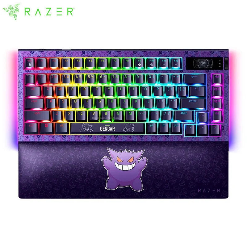 Teclado Razer Pokemon Gengar Edition BlackWidow V4 Pro – Wireless 75% com Switches Mecânicos e Design Exclusivo