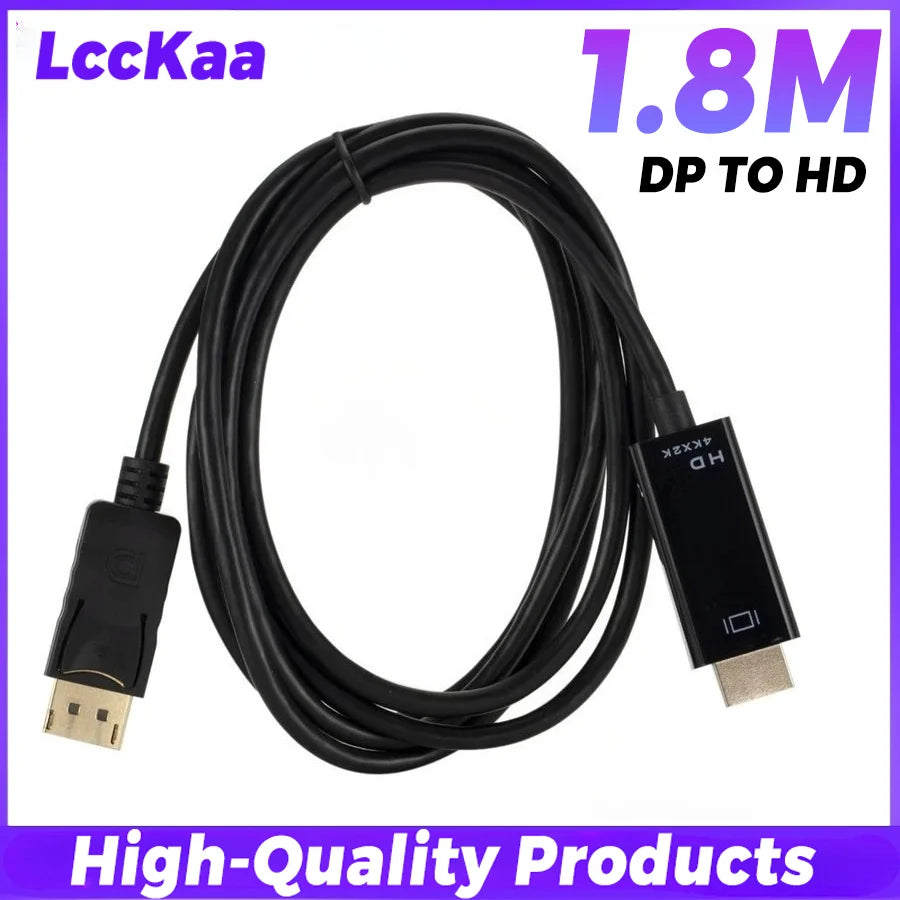 CABO DISPLAYPORT PARA HDMI 4K – IMAGEM ULTRA HD SEM TRAVAMENTOS!
