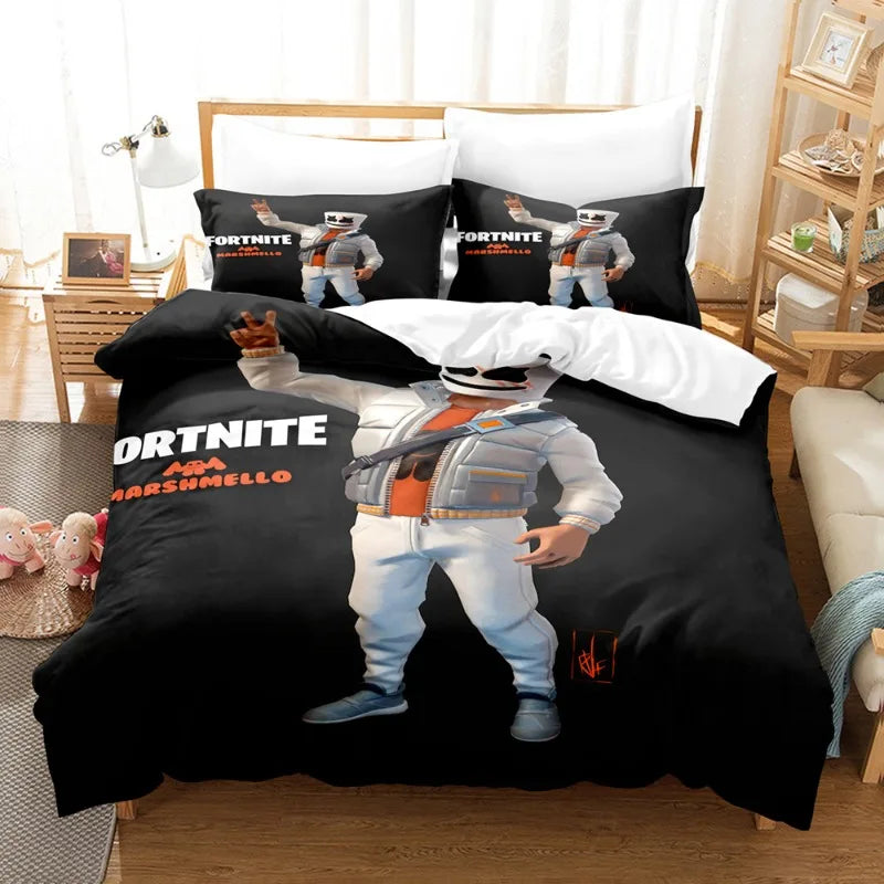 🎮🛏️ Fortnite Bedding Suit – Transforme o Quarto em um Campo de Batalha Épico! 🛏️🎮
