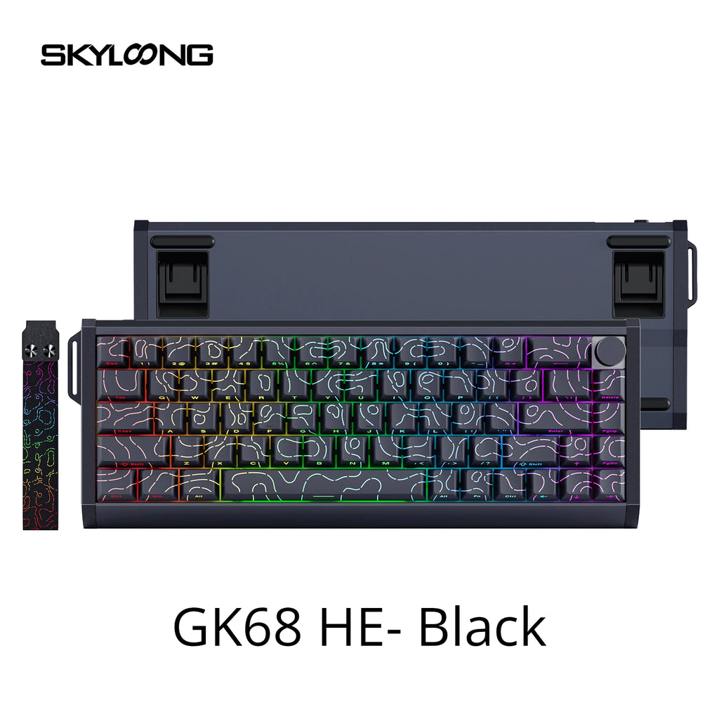 ⌨️ Skyloong GK61/GK68 HE – Teclado Mecânico Magnético Low Profile 8KHz RGB