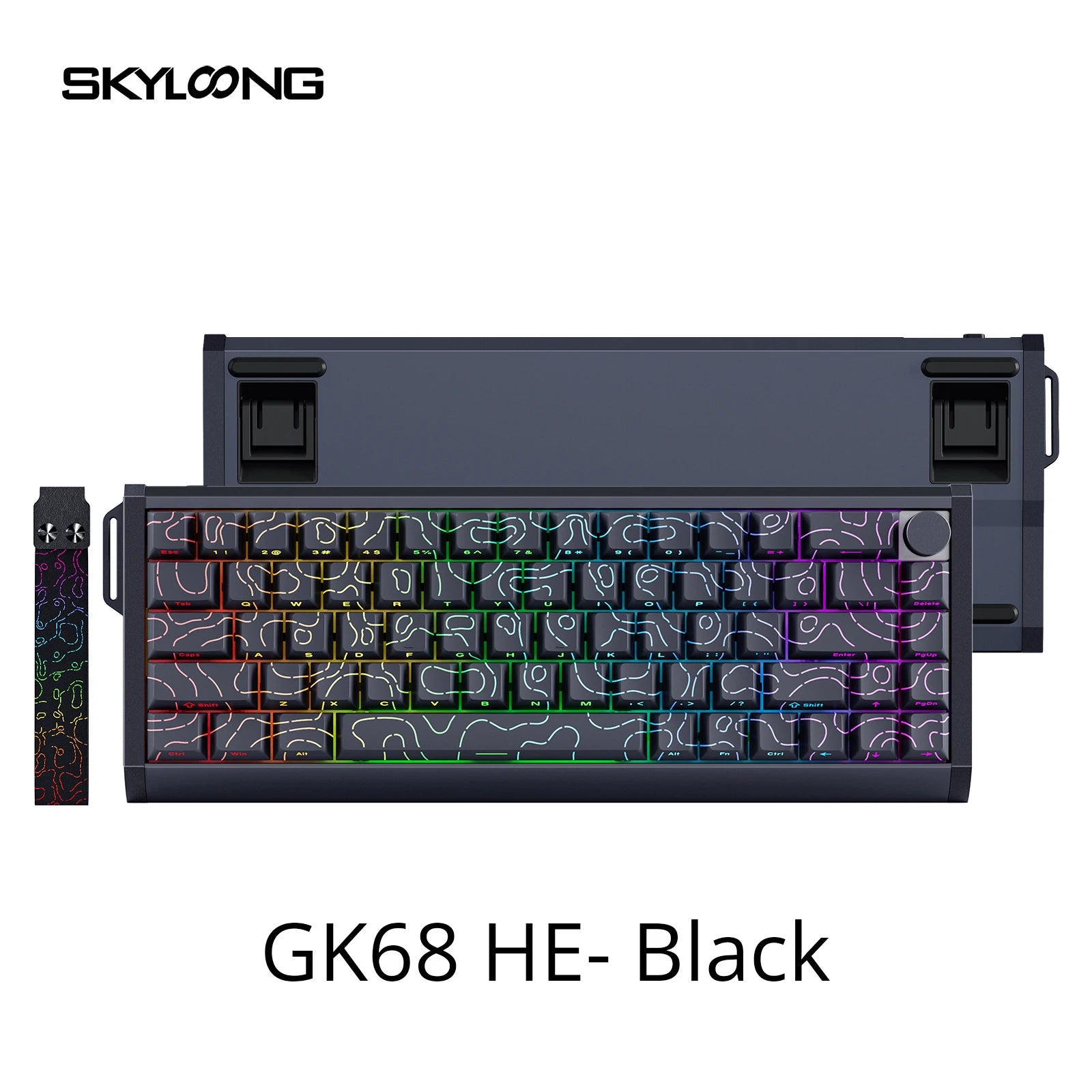 ⌨️ Skyloong GK61/GK68 HE – Teclado Mecânico Magnético Low Profile 8KHz RGB