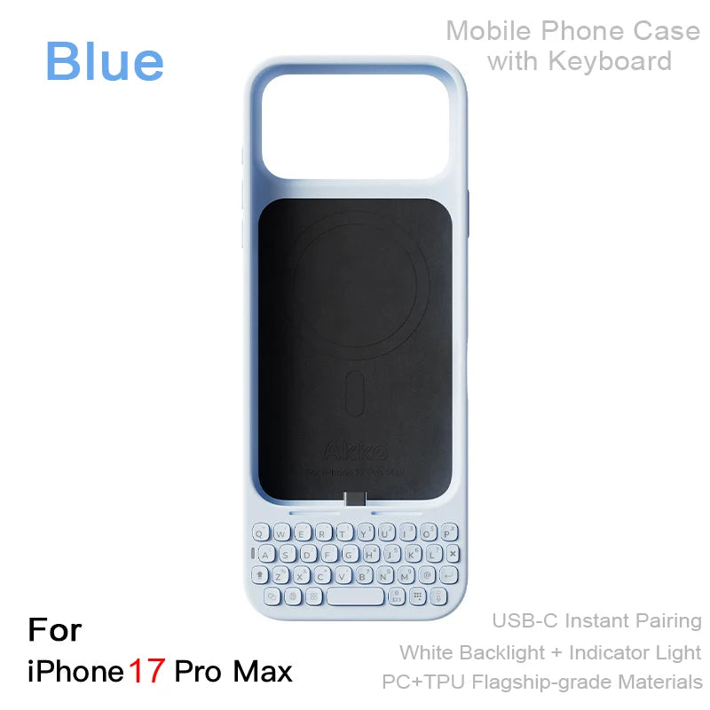 🚀 Capa Magnética com Teclado Integrado para iPhone 16 Pro Max e 17 Pro Max