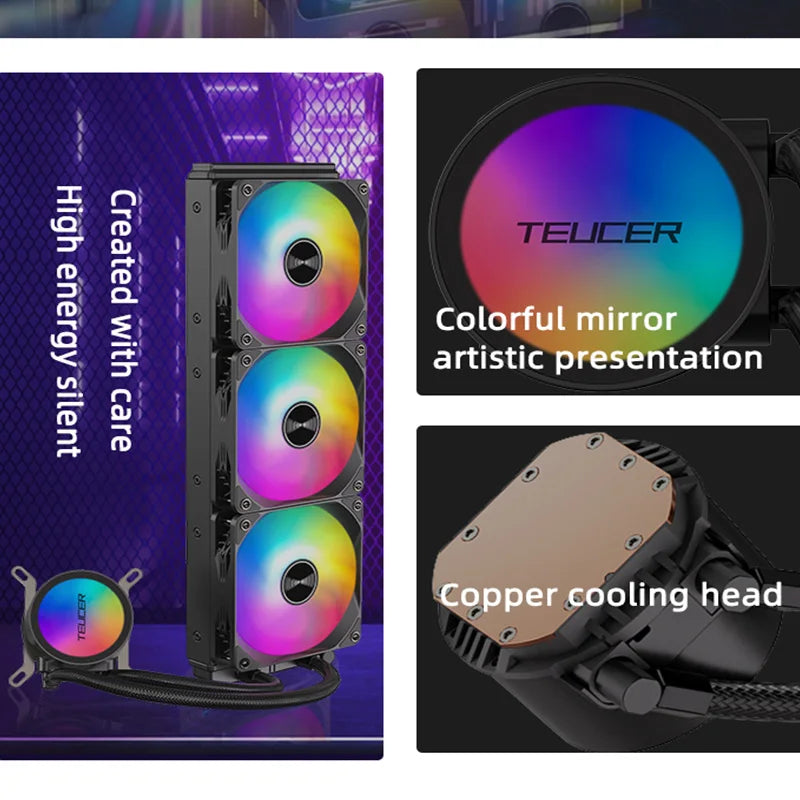 Water Cooler TEUCER AF-120 💧⚡ | Performance, Silêncio e RGB para o Seu Processador