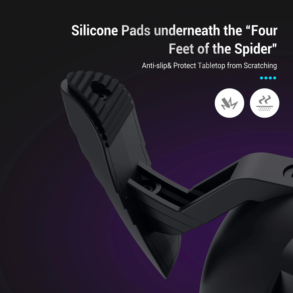 🕷️🖱️ Mouse Bungee Gamer RGB com Hub USB – Organização, Estilo e Precisão! 🖱️🕷️