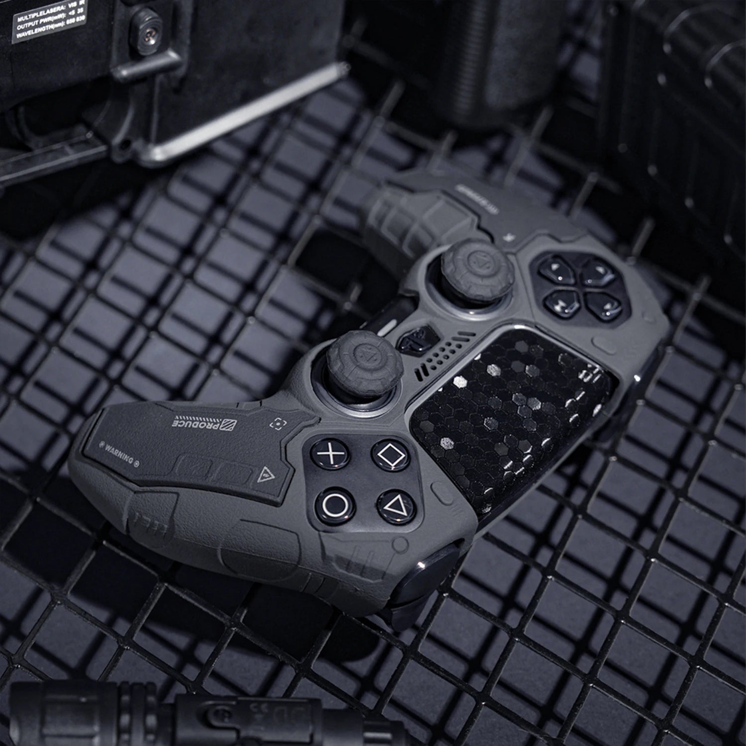 Tactical Mecha Matte Silicone Soft Protector para PS5 DualSense: