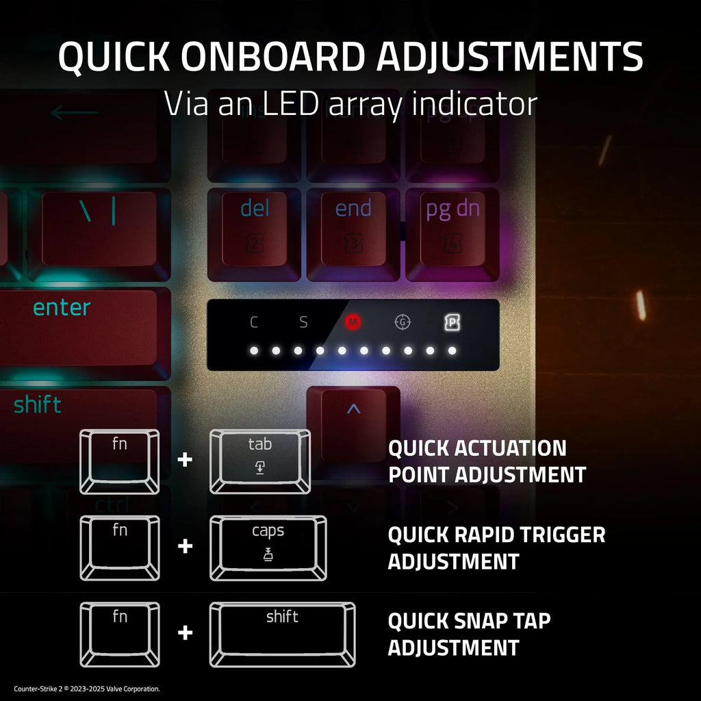 Razer Huntsman V3 Pro TKL Gaming Keyboard – E-sports | CS2 | Analog Optical Switch 