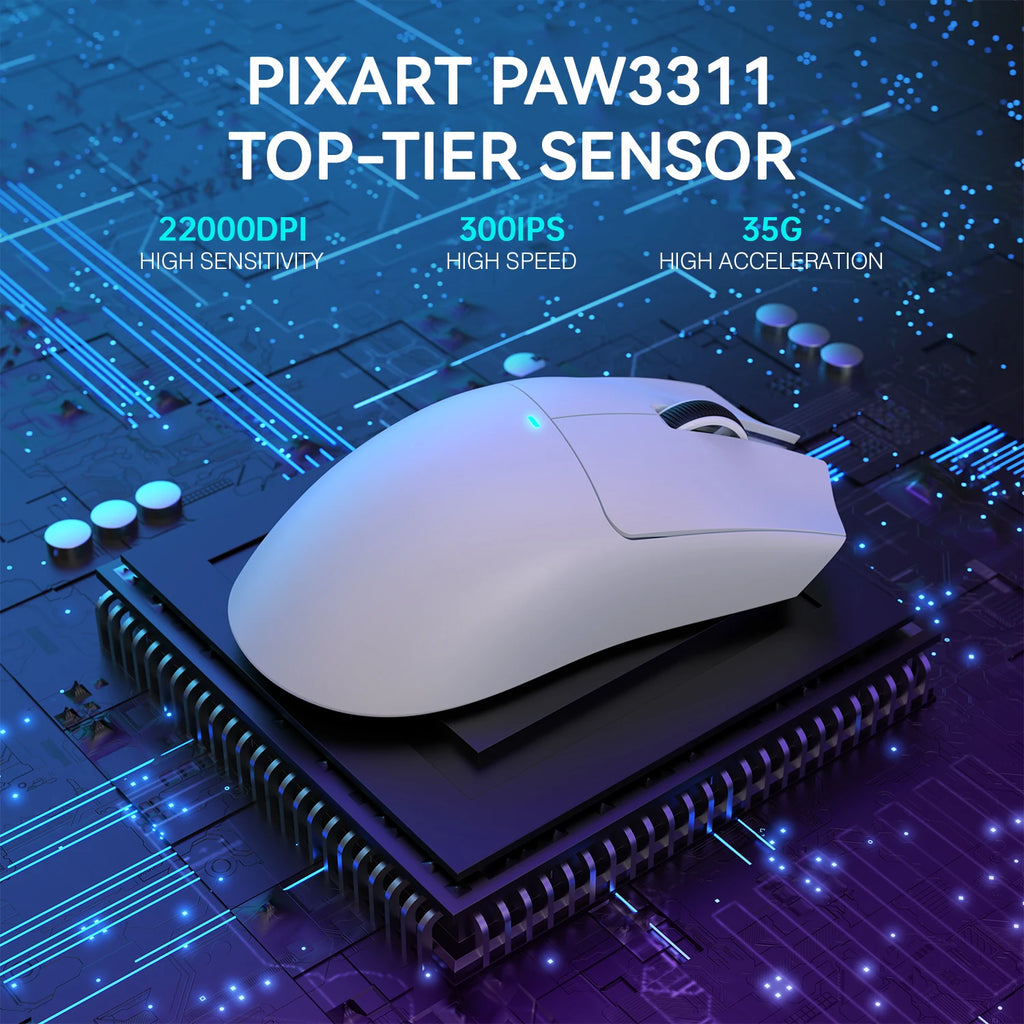 🖱️ Mouse Gamer Wireless ATTACK SHARK X11 – Ultraleve 59g | RGB | Sensor PAW3311 | Até 22.000 DPI | Recarregável
