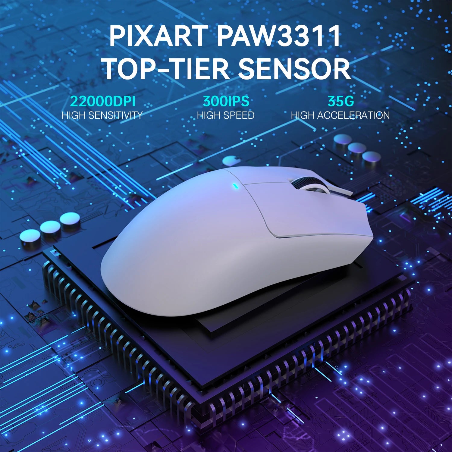 🖱️ Mouse Gamer Wireless ATTACK SHARK X11 – Ultraleve 59g | RGB | Sensor PAW3311 | Até 22.000 DPI | Recarregável