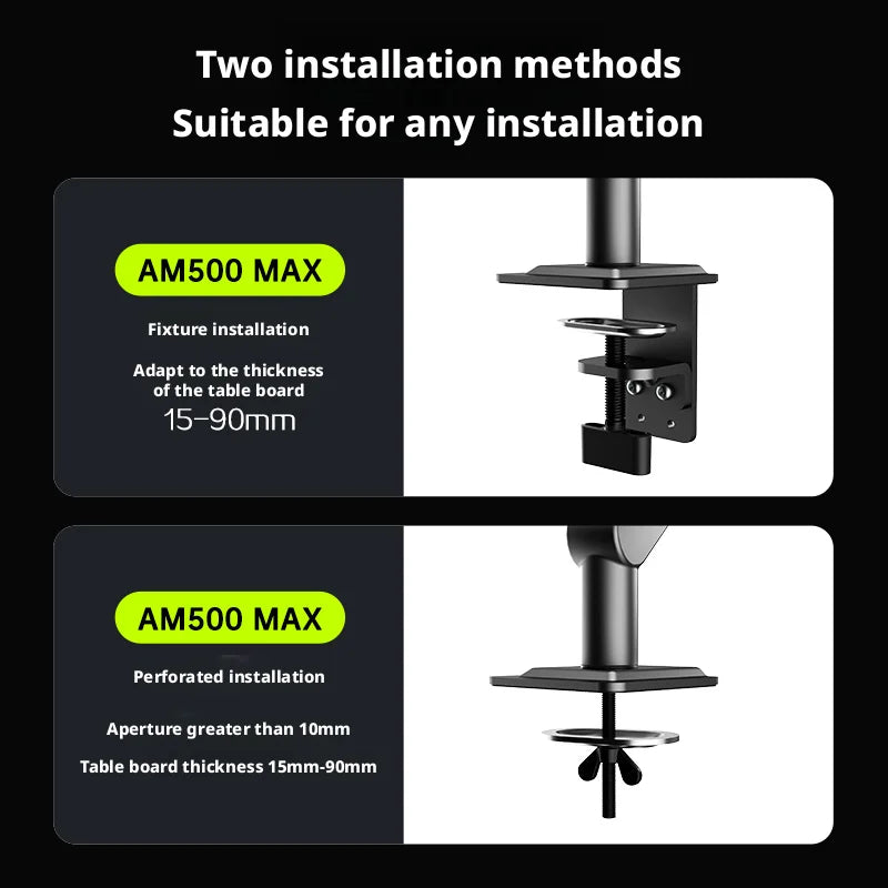 AOC AM500 MAX – Suporte Articulado Premium para Monitor 27”–40”