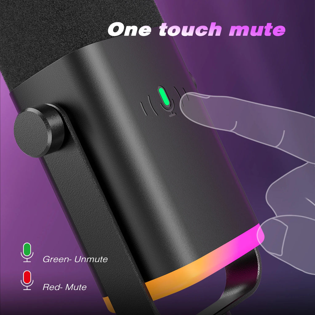 🎙️ FIFINE AM8 Dynamic Microphone – Som Profissional para Jogos, Streaming e Estúdio