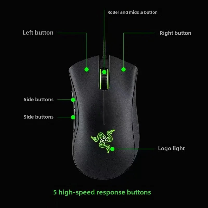 🎮 Razer DeathAdder Viper Standard Edition – Precisão de Elite para Verdadeiros Gamers!
