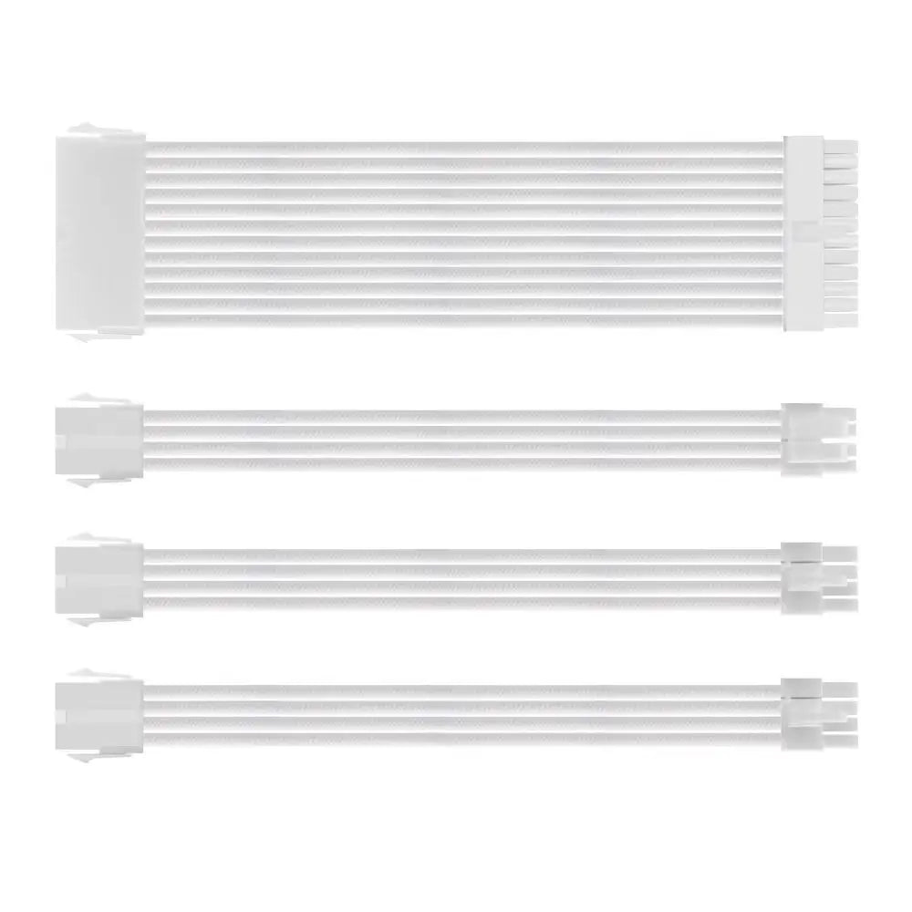 Kit de Cabos Sleeved 18AWG para Fonte ATX – Extensão PSU 30cm (24pin / CPU / GPU)