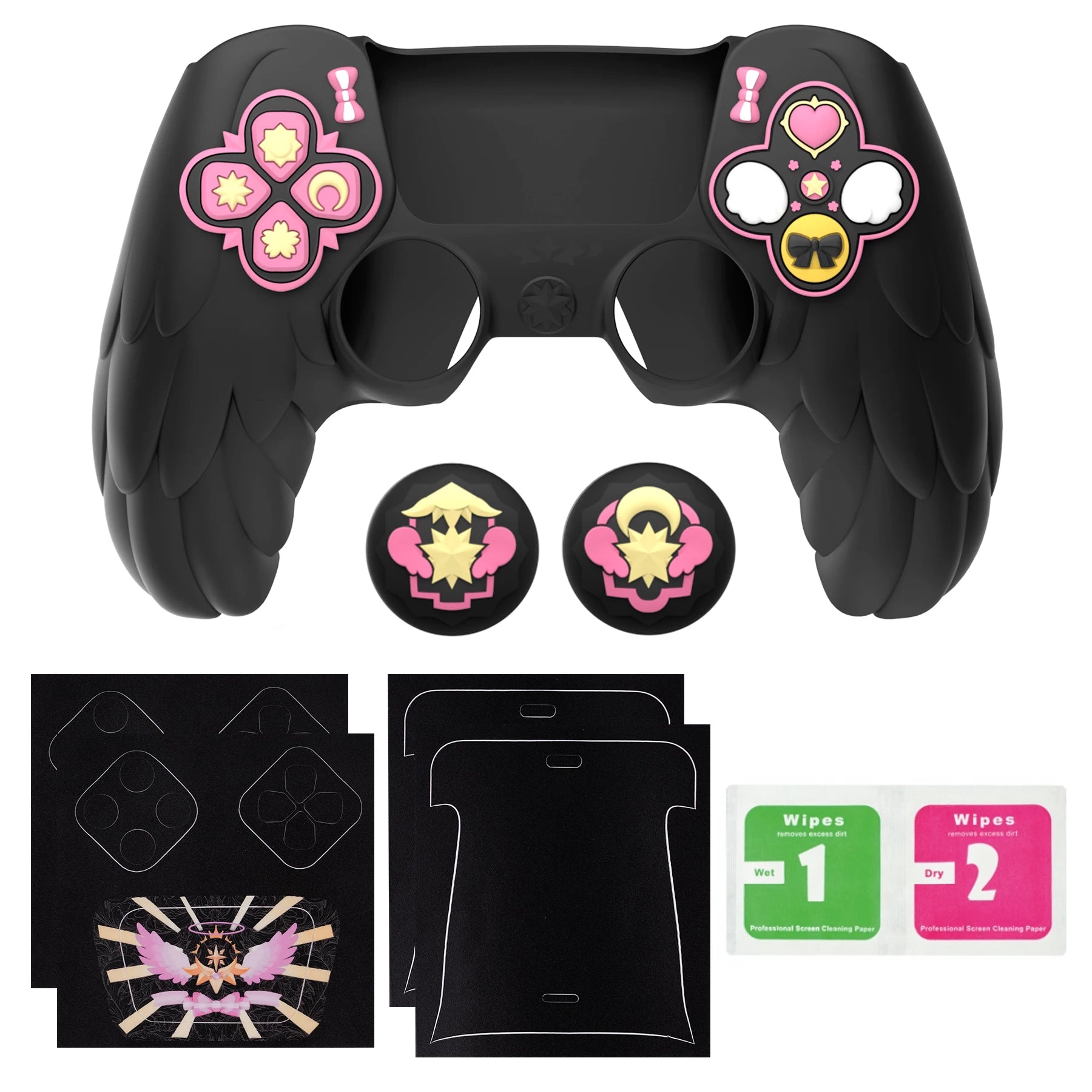 🪽 PlayVital Magic Wings Silicone Cover for PS5 – Cute, Protected, and Comfortable! 🎮 