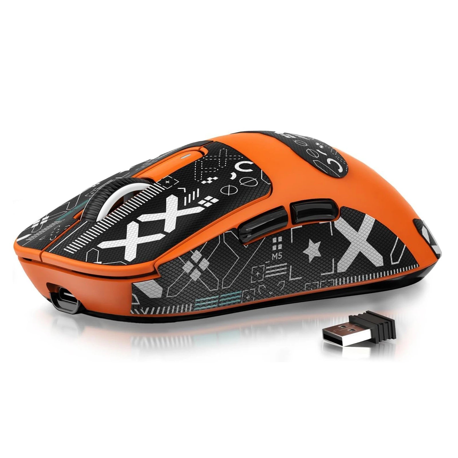 ATTACK SHARK X3 Mouse Gamer Wireless Ultra Leve 49g | Sensor PAW3395 26K DPI | Tri-Mode | 200h Bateria | 5 Botões Programáveis