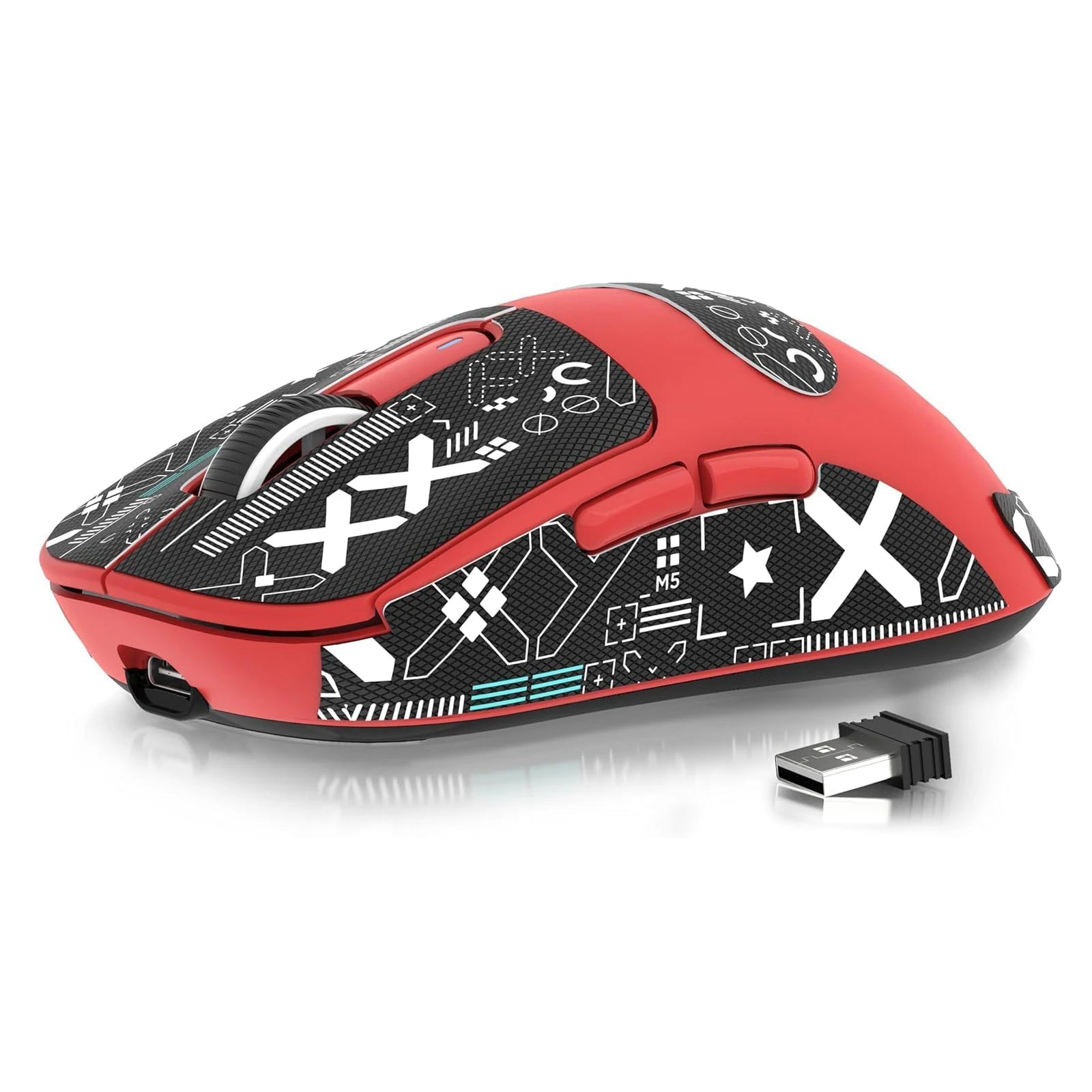 ATTACK SHARK X3 Mouse Gamer Wireless Ultra Leve 49g | Sensor PAW3395 26K DPI | Tri-Mode | 200h Bateria | 5 Botões Programáveis