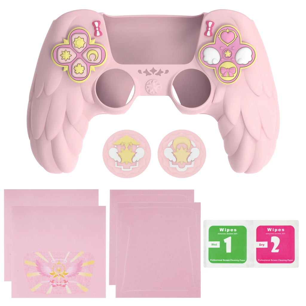🪽 PlayVital Magic Wings Silicone Cover for PS5 – Cute, Protected, and Comfortable! 🎮 