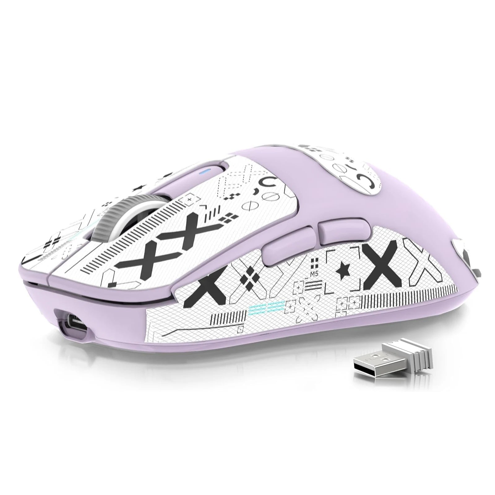ATTACK SHARK X3 Mouse Gamer Wireless Ultra Leve 49g | Sensor PAW3395 26K DPI | Tri-Mode | 200h Bateria | 5 Botões Programáveis